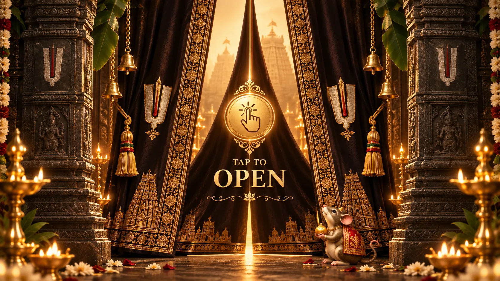 Closed Velvet Curtain Cover