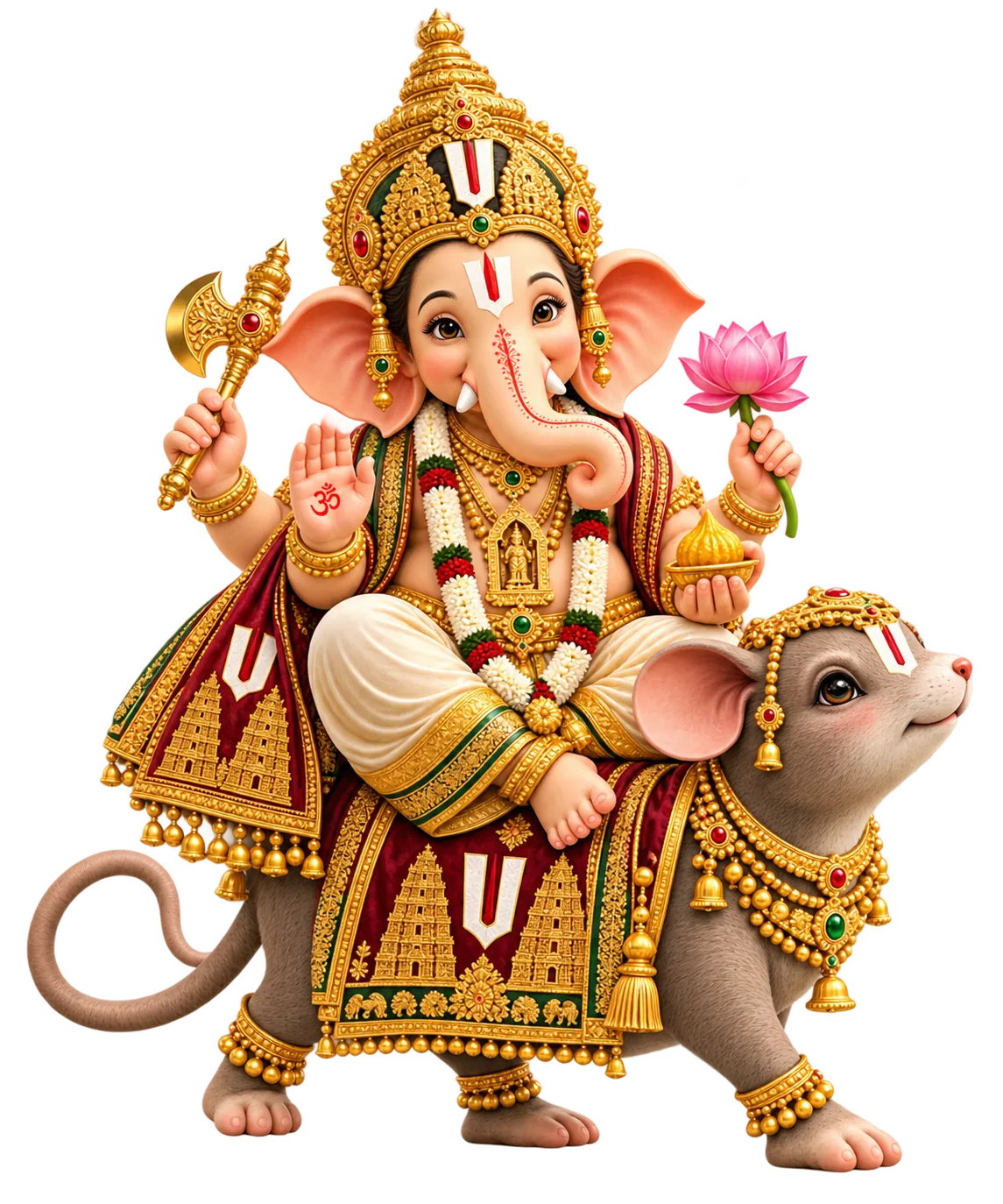 Shree Ganesha Riding Mushak